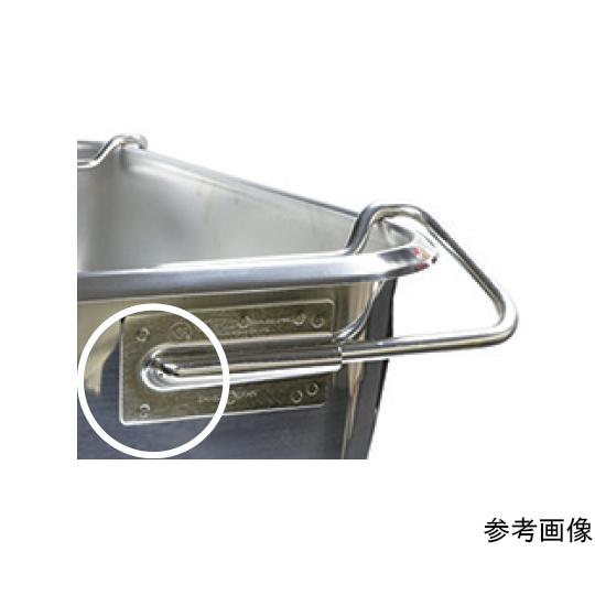 18-8給食バット・運搬型 穴明 積み重ねハンドル付 研磨有 約40L スギコ産業 SH-6038-8P (67-2402-51)