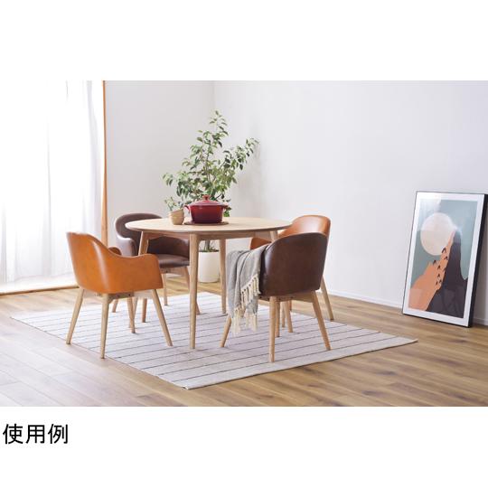 カラメリ 円形ダイニングテーブル ナチュラル 東谷 KRM-110NA (67-2491-81)_5