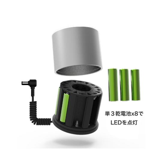 【同時三視野】ズーム式実体顕微鏡 伸太T + LEDリング照明 スタンダード + 乾電池電源 YS05T+SIMPLE5+TK8