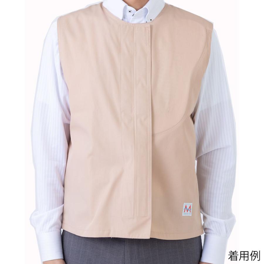 ペースメーカ・ICD等電磁波防護服 MGベストST 右胸部用 LL〜4L メディカル・エイド MGVSTD-PMRBE03 (67-3149-36)_1
