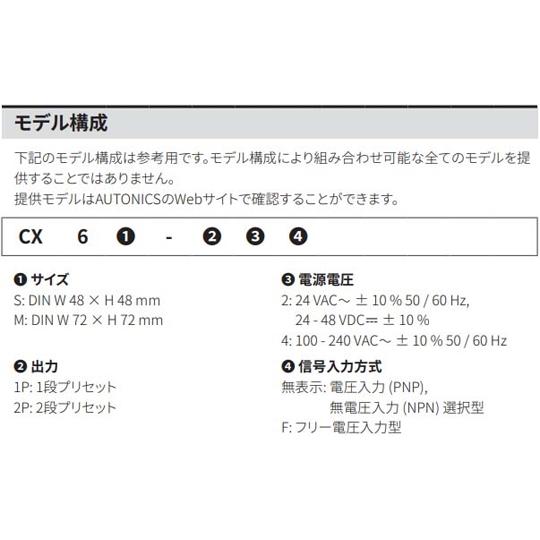 LCDカウンタ/タイマ オートニクス FA・制御機器 CX6M-2P4 (67-4941-42)_1