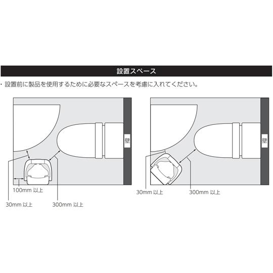 まっててねC1 平面・コーナー兼用 ステンレススタンドタイプ omoio オモイオ TS-C1-SUS (67-8033-24)