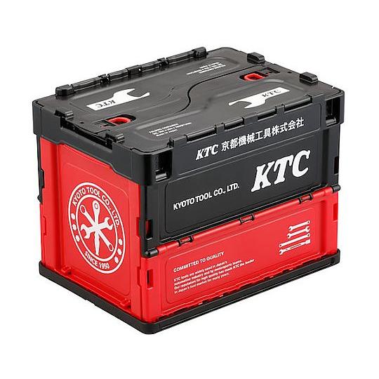 KTC折り畳みコンテナ 20L ブラック KTC YG-195BK (67-8751-91) の商品画像