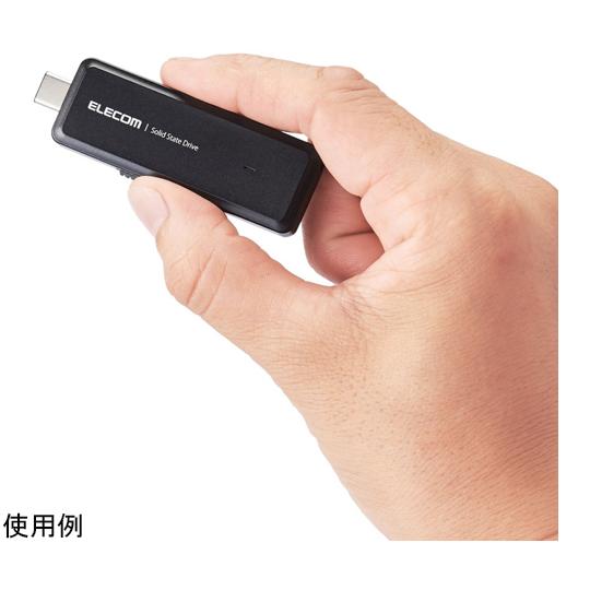 エレコム 外付けSSD ポータブル USB3.2 Gen2 USBメモリ型 1TB ブラック ESD-EMH1000GBK (67-8770-40)｜a1-shop｜06