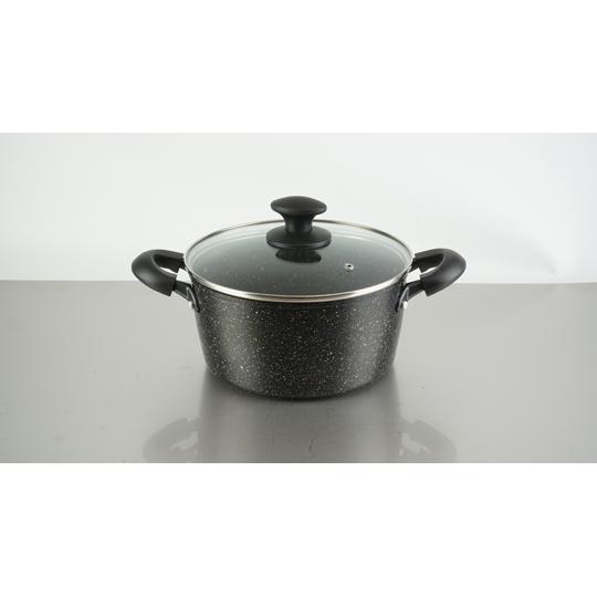 Wマーブルα IH対応両手鍋 20cm 和平フレイズ RB-2122 (67-9286-60)