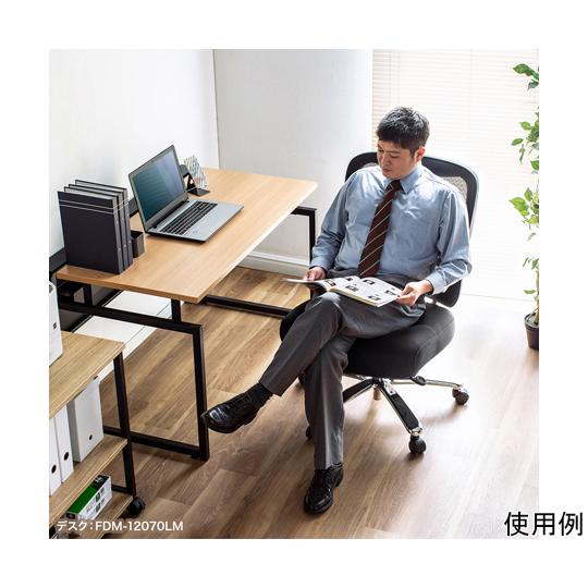 高耐荷重オフィスチェア ブラック サンワサプライ SNC-NET23BK (67-9327-39)_2