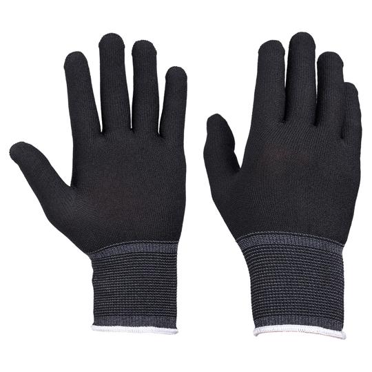 BD-408 ポリエステル下履き 手袋 黒 L 10双組×12パック 富士