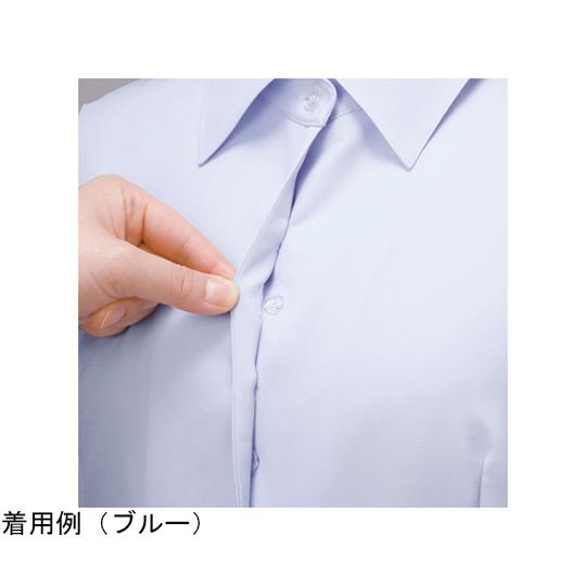 ENJOY 半袖シャツブラウス AIR CON PIQUE ラベンダー 19号 カーシーカシマ ESB442 (68-0900-13)_3