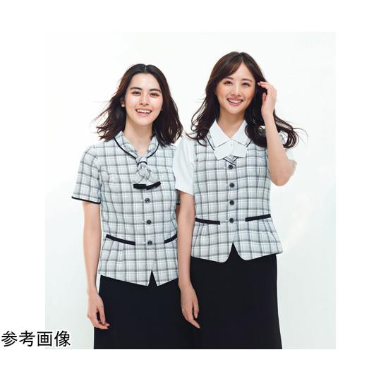 ENJOY ベスト AIR MESH CHECK ホワイト 19号 カーシーカシマ ESV662 (68-0911-10)_5