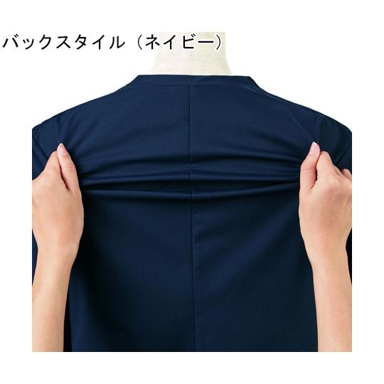 ENJOYNoir ノーカラージャケット Double Cloth by BRING Material ブラック LL_2