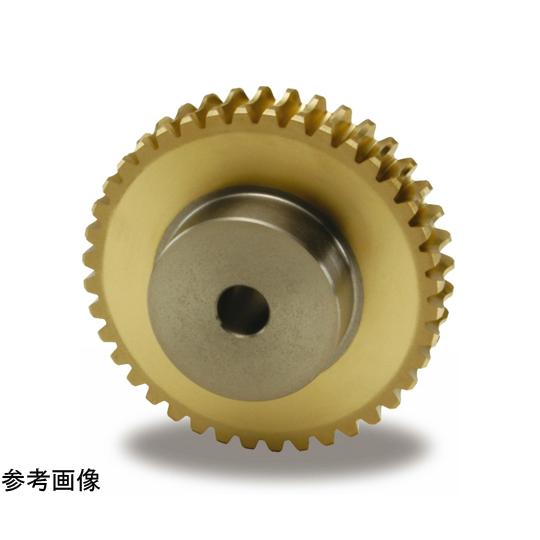 KHK ウォームホイール 減速比10 軸直角モジュール m 3 歯数20 相手条数2 ねじれ角7°46′ AG3-20R2_1