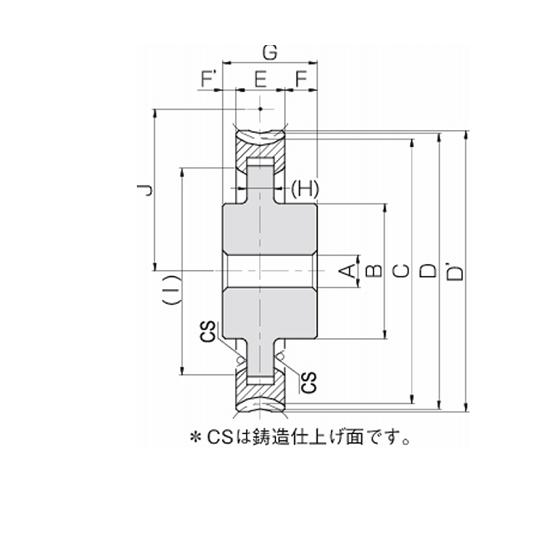 KHK ウォームホイール 減速比30 軸直角モジュール m 2 歯数30 相手条数1 転位係数-0.5 AGF2-30R1_6