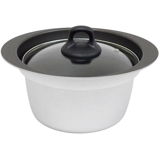 銀シャリ釜 3合炊き ウルシヤマ金属工業 GSG-3 (68-9207-41)