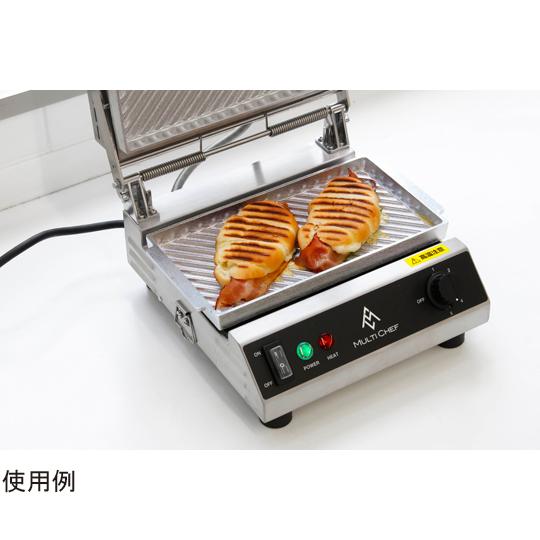 マルチシェフ コンパクトサンドベーカー プレート3種付き 三栄コーポレーション MCBK-10SS-GRSET 68-9389-41の画像