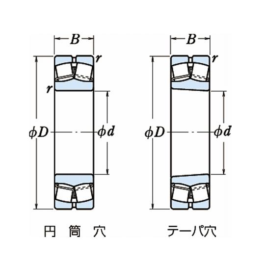 日本精工 NSK 自動調心ころ軸受 日本精工 24128M (69-0487-40)_2