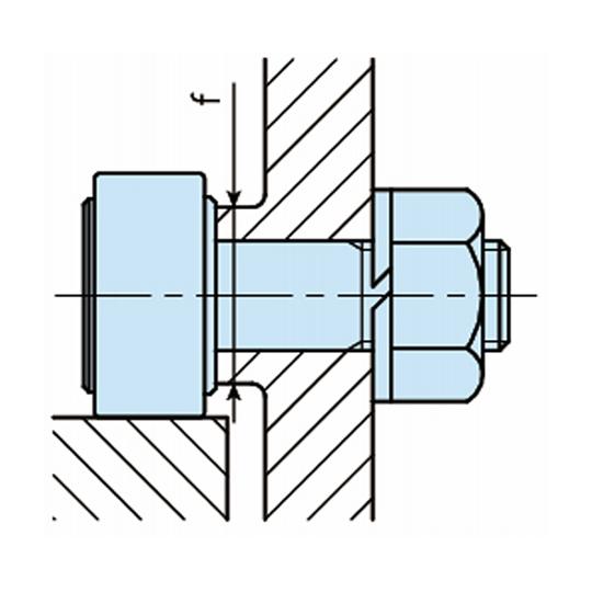 偏心スタッドカムフォロア CFES-B 保持器付き 日本トムソン CFES18BUUR (69-1286-59)_2