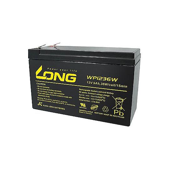 制御弁式鉛蓄電池 UPS・非常電源用バッテリー LONG BATTERY WP1236W (69-1694-42)（Yahoo!・A1ショップ 土日・祝日・夏季・年末年始休業）
