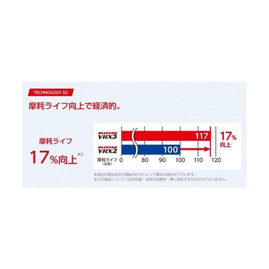 自動車用スタッドレスタイヤ BLIZZAK VRX3 145/70 R12 069Q 1本売り_7