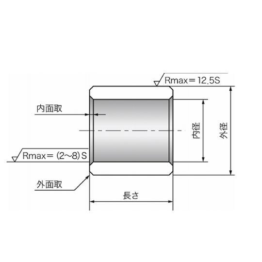 ドライベアリング すべり軸受 サーマロイDタイプ DMシリーズ 大同メタル工業 DM708560 (69-5563-38)