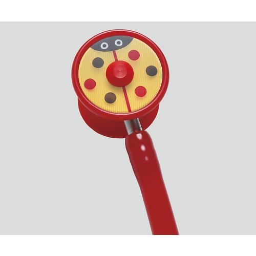 ゼラメド聴診器 コスモリット ダブルタイプ 新生児用 ネオ レッド てんとう虫柄 Arno 医療機器認証取得済 (7-1368-01)_1