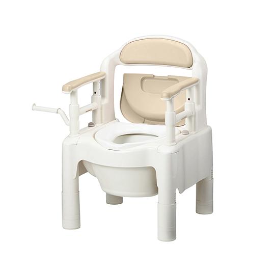 ポータブルトイレ FX-CP ちびくまくん 補高スペーサーなし ベージュ 533-554 アロン化成 (7-2666-01)