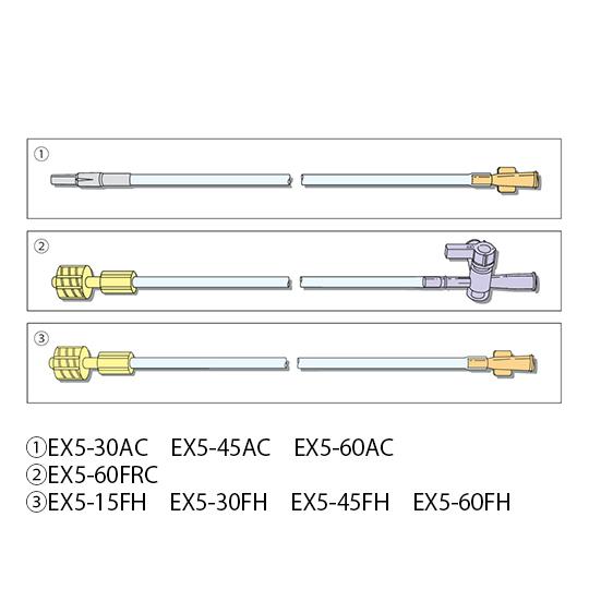 ニプロ 分割 エクステンションチューブ 1パック 10本入 EX5-45AC 医療機器認証取得済 (7-4689-16-51)｜a1-shop｜02