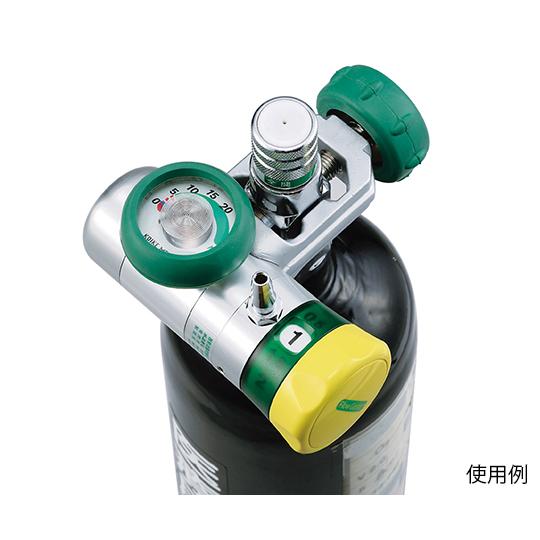 フロージェントルプラス Y型 酸素流量調整器 ヨーク式ボンベ用 0〜8L/min 小池メディカル Y-8L 医療機器認証取得済 (7-4831-25)