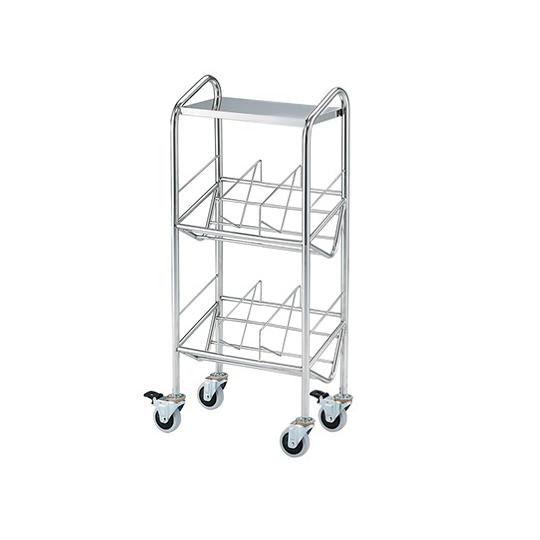 アズワン カルテワゴン 筆記台付き・パイプタイプ 30P-NS (7-7693-02)