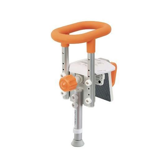 入浴グリップ ユクリア ユニットバス専用 コンパクト130脚付S オレンジ パナソニックエイジフリー PN-L12313D (7-8641-01)