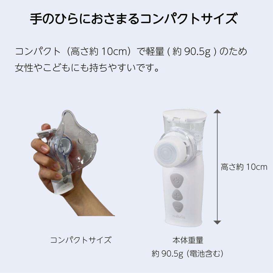 メッシュ式ネブライザー ナビスリム 本体セット アズワン NVS-01 医療機器認証取得済 (7-9423-21)_2