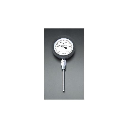 エスコ バイメタル式温度計 0-50℃/50mm EA727AA-51 (78-0515-23)