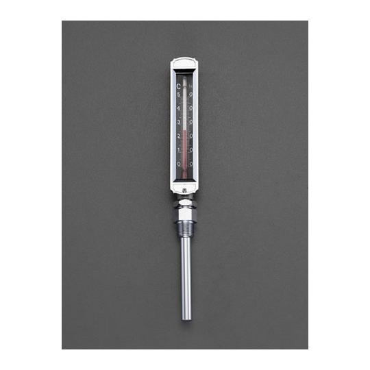 -20-50゜C/ 50mm 温度計・平型保護枠付 直型 エスコ EA727AD-21 (78-0515-86)