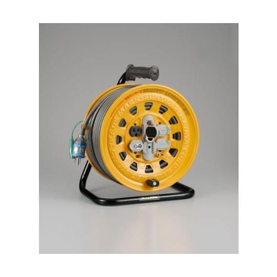 AC125V/15A/50m コードリール 漏電遮断付 エスコ EA815D-50 (78-0611-75)