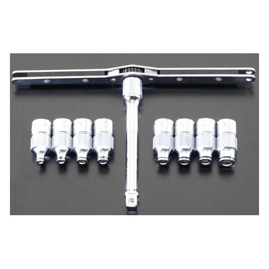 3/8"DR/M 1-M12 タップホルダーセット エスコ EA829A (78-0688-93)