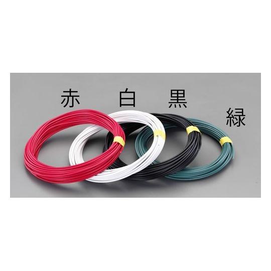 14mm2 x 20m ＩＶ電線 撚線/黒 エスコ EA940AT-203 (78-0795-23)