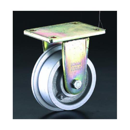 150mm キャスター スティール車輪・レール用 エスコ EA986NV-150 (78-1040-95)