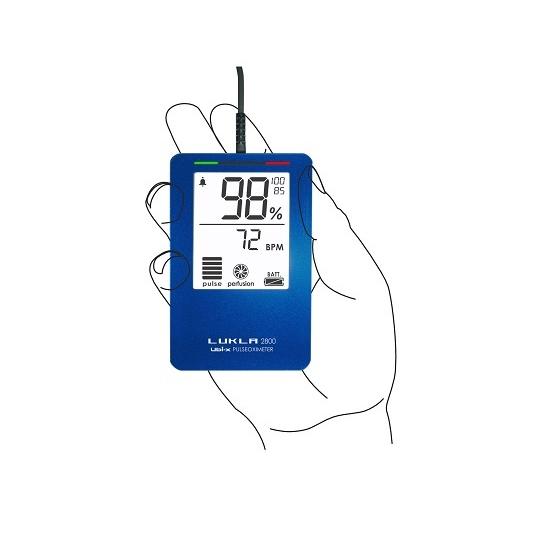 パルスオキシメーター メタリックブルー ユビックス LKL2800ma