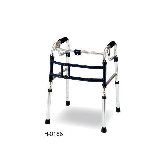 幅伸縮歩行器 スライドフィット 固定式 ユーバ産業 H-0188 (8-2607-01)