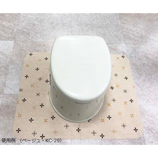 ポータブルトイレマット 900×700mm/ベージュ サンコー 生活用品 KC-29 (8-4203-02) : A1ショップ 土日・祝日 ...