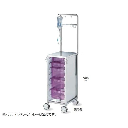 小型点滴処置車 360×460×1590 アズワン IVW (8-6445-01)