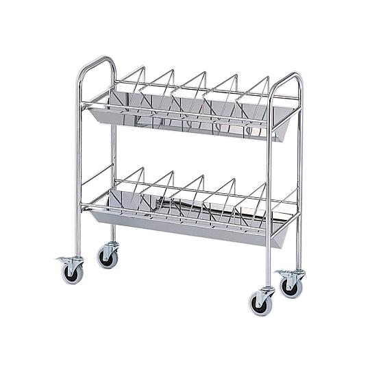 アズワン カルテワゴン 平板タイプ 970×320×1010mm 60F (8-7482-03)