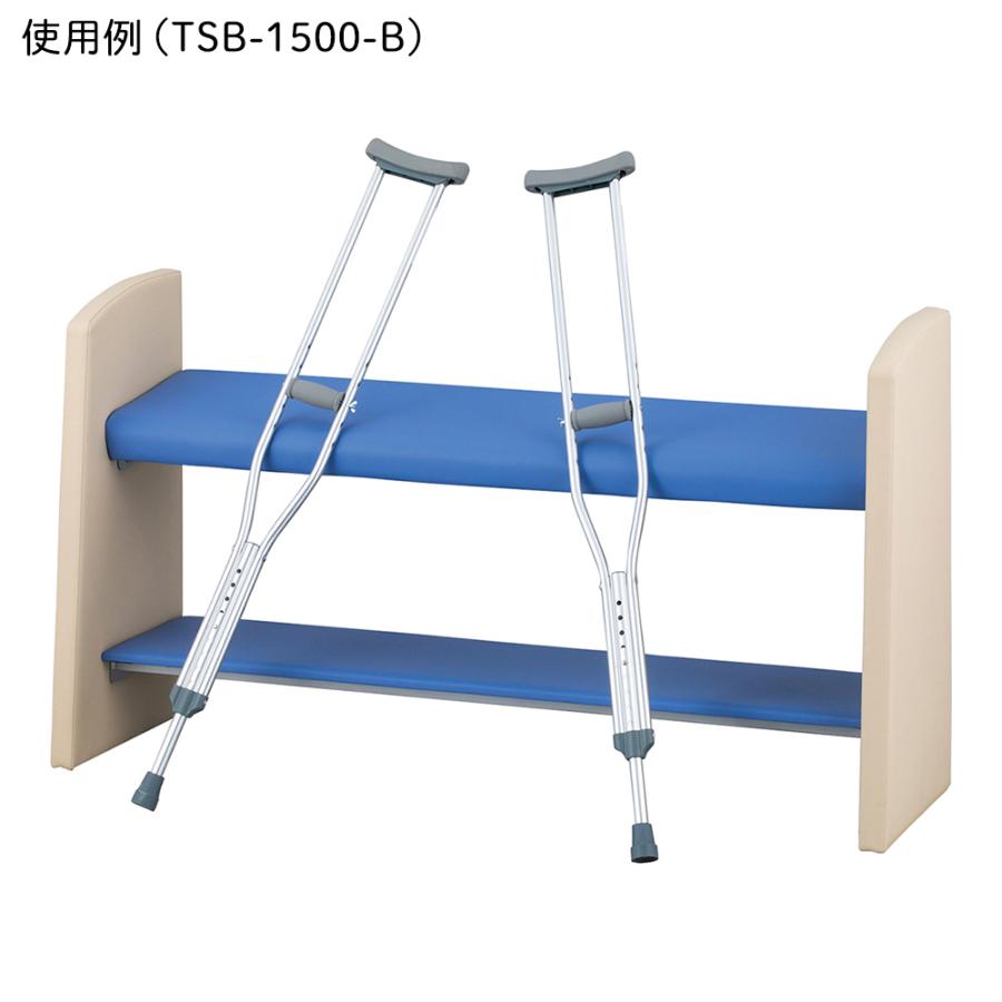 立ったまま座るベンチ スベラーン 700×460×800mm オレンジ アズワン TSB-700-O (9-1603-04)