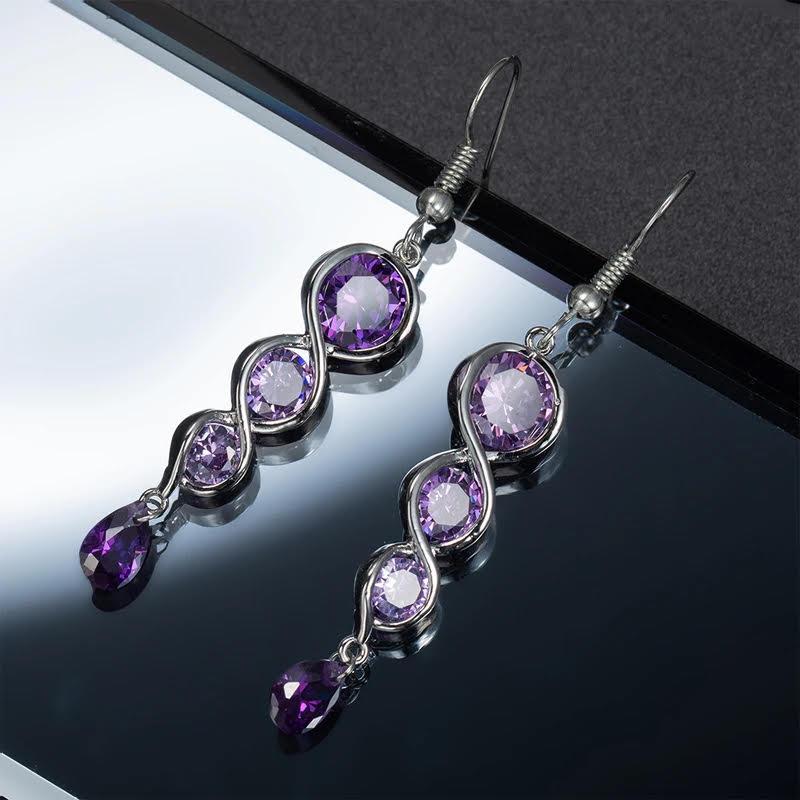 ピアス シルバー925 アメジスト フック : A-Store - 通販 - Yahoo