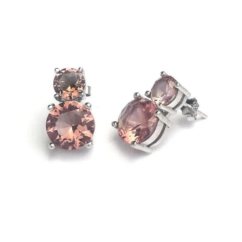 ピアス シルバー925 ダブル ズルタナイト 美しい スタッド : A-Store 
