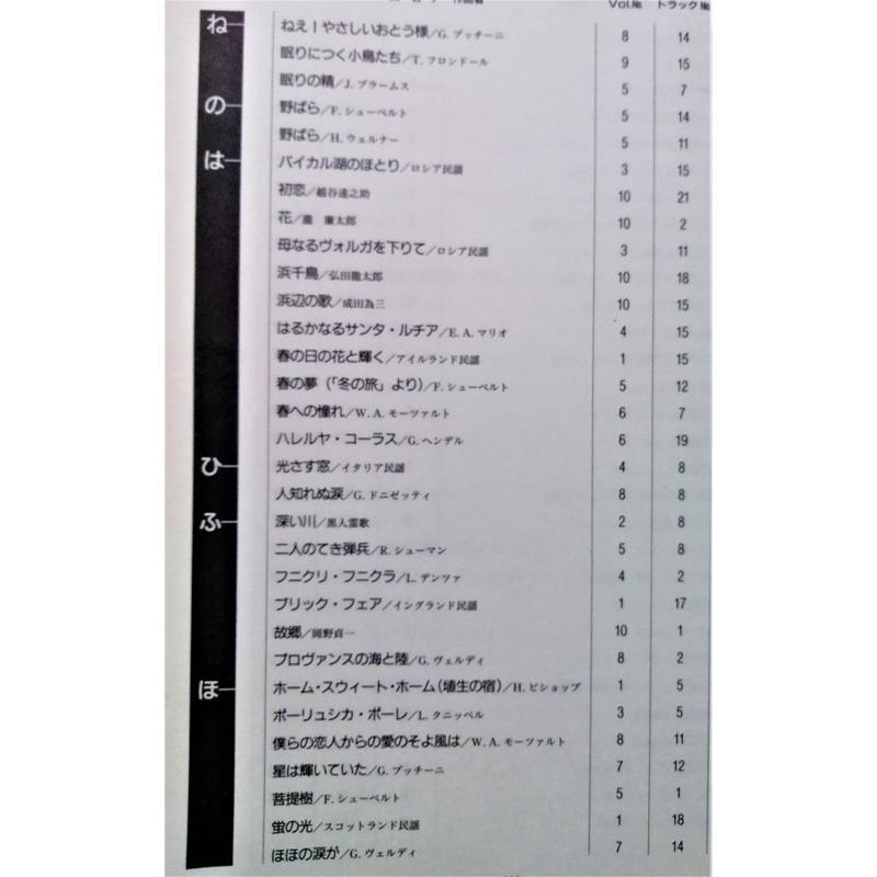 古書 『 世界愛唱名曲アルバム 歌詞集 』日本音楽教育センター / CD