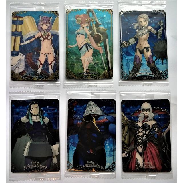 中古6枚セット BANDAI Fate/Grand Order ウエハース 4弾/2439037 未