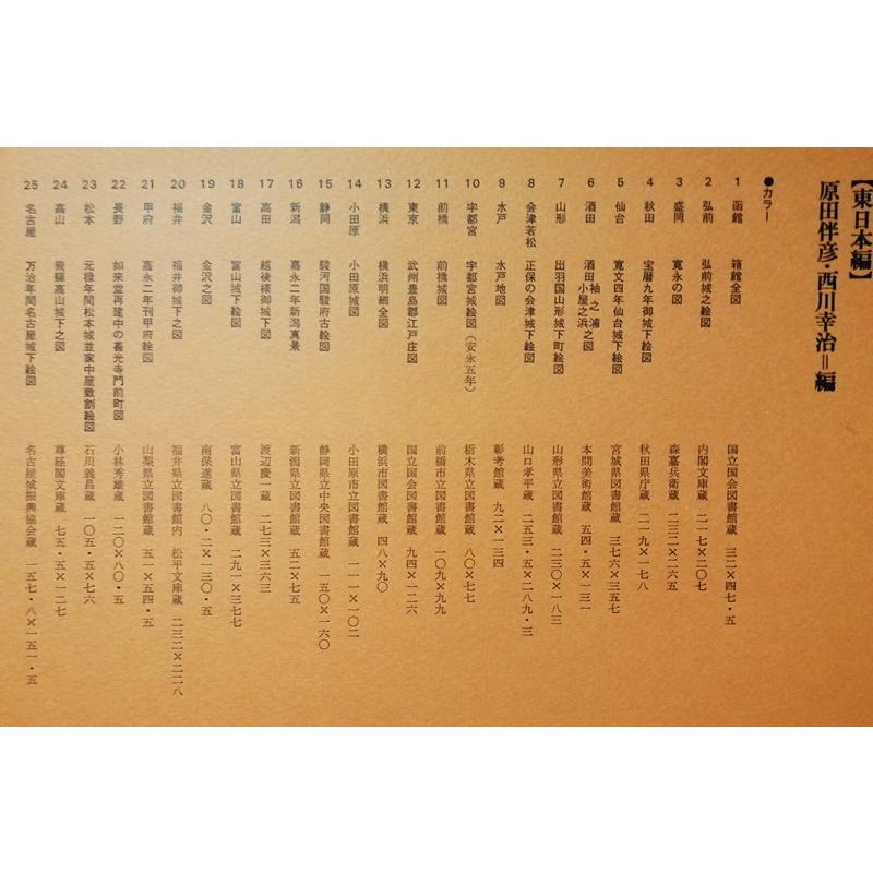 古書 　『 日本の市街古図　東日本編 』1枚欠（３．盛岡 寛永の図） /  鹿島研究所出版会 1973年 限定1000部_4