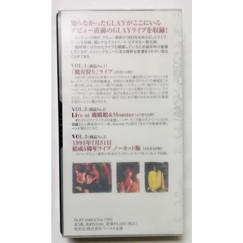 未開封[VHS] GLAY『 INDIE'S ERA 1993 VOL.1 「魔女狩り」ライブ
