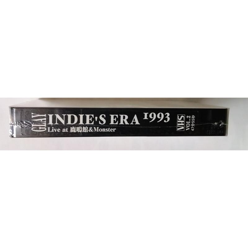 未開封[VHS] GLAY『 INDIE'S ERA 1993 VOL.2 Live at 鹿鳴館&Monster
