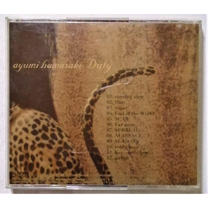 中古CD 浜崎あゆみ『 Duty 』品番：AVCD-11837 : エーワンブック